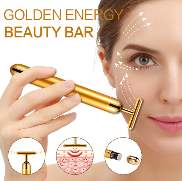 24k Gold Vibrating Facial Beauty Bar - Whole Body Source