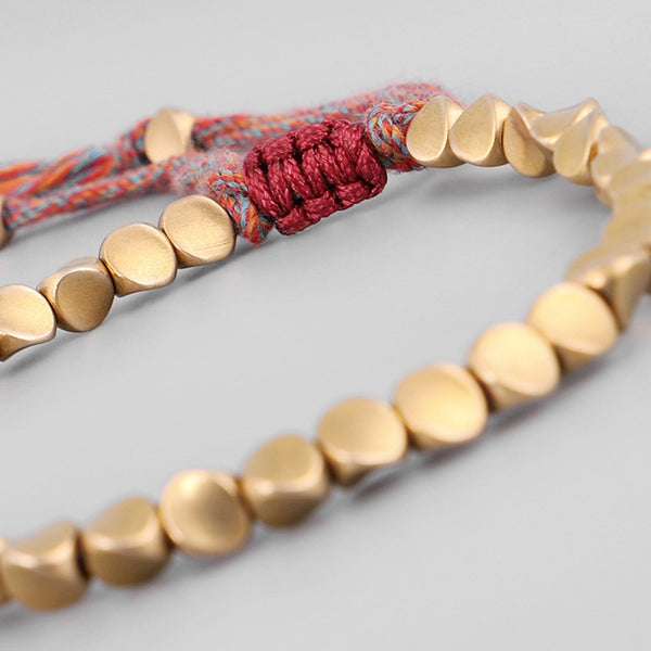 Tibetan Copper Bead Bracelet