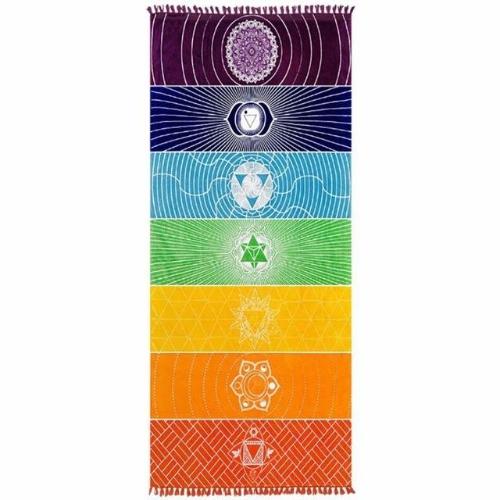 7 Chakra Meditation Tapestry - Whole Body Source