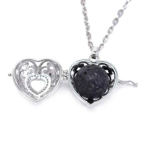Heart Essential Oil/ Aromatherapy Diffuser Necklace - Whole Body Source